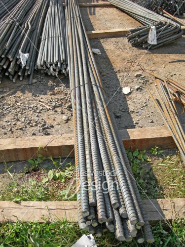 Barres acier matériel construction sol Barres acier matériel construction sol