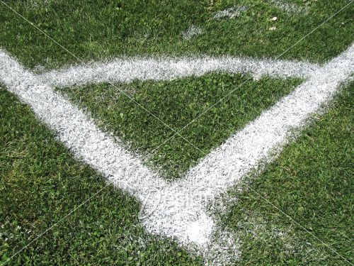 Lignes coin terrain soccer Lignes coin terrain soccer