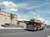 Camion de pompier au centre commercial